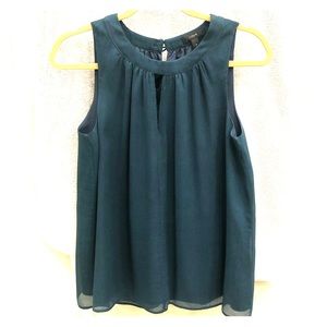J.Crew emerald silk tank